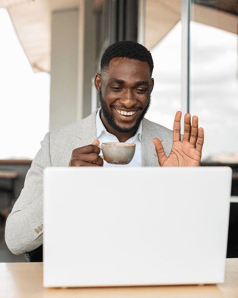 Smiling professional man in modern office