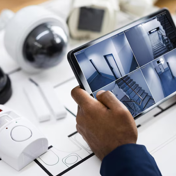 AI security camera monitoring system